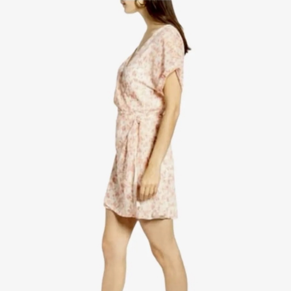 NWT All in Favor Multicolor Animal Print Mini Wrap Dress X-Small - Picture 4 of 9